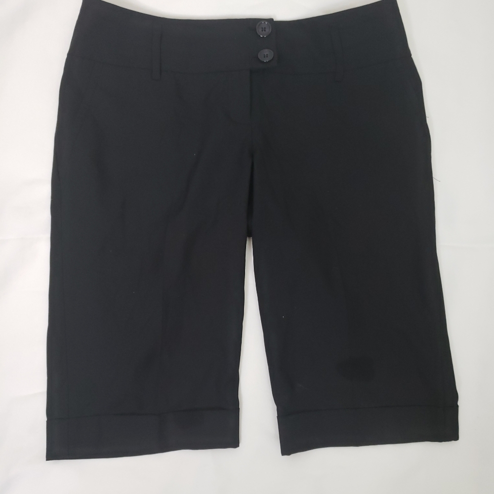 The Limited Drew Fit Black Bermuda Shorts Sz 6